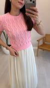 PEMBE 0788 TRİKO BLUZ 