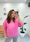 PEMBE 1015 NAKIŞLI SWEAT 