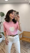 PEMBE 1134 KISA KOL TSHİRT