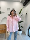 PEMBE 11750 ÇİZGİLİ GÖMLEK