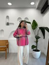 PEMBE 1254 KAPŞONLU SWEATSHİRT 