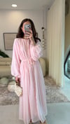 PEMBE 1916 BALON KOL ELBİSE