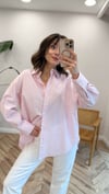 PEMBE 2443 ÇİZGİLİ GÖMLEK