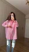 PEMBE 2490 DESENLİ GÖMLEK 