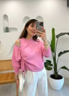 PEMBE 2858 TAŞLI SWEAT 
