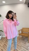 PEMBE 2917 DANTEL DETAY GÖMLEK