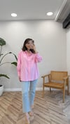 PEMBE 2917 DANTEL DETAY GÖMLEK