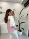 PEMBE 2925 İNCİLİ BLUZ