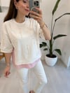 PEMBE 2925 İNCİLİ BLUZ