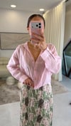 PEMBE 3158 TENSEL GÖMLEK 