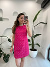 PEMBE 34794 FİSTOLU ELBİSE 