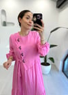 PEMBE 37110 CUPRA ELBİSE 