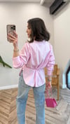 PEMBE 4013 BAĞCIKLI GÖMLEK