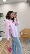 PEMBE 4013 BAĞCIKLI GÖMLEK