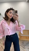 PEMBE 4091 PİLELİ GÖMLEK