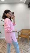 PEMBE 4825 BROŞLU TENSEL GÖMLEK