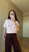 PEMBE 4963 İŞLEME DETAY TİŞÖRT 