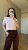 PEMBE 4963 İŞLEME DETAY TİŞÖRT 