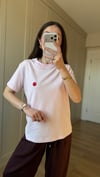PEMBE 4963 İŞLEME DETAY TİŞÖRT 