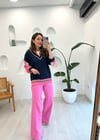 PEMBE 5254 TRİKO PANTOLON