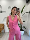 PEMBE 5380 KLASİK YELEK
