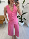 PEMBE 5380 KLASİK YELEK