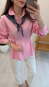 PEMBE 5803 ŞAL DETAY GÖMLEK 