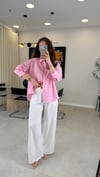 PEMBE 5871 TAŞLI GÖMLEK 