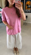 PEMBE 6051 TAŞLI TİŞÖRT 