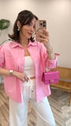 PEMBE 6064 POPLİN GÖMLEK 