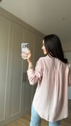 PEMBE 6191 TOKA DETAY GÖMLEK 