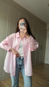 PEMBE 6987 ÇİZGİLİ GÖMLEK  