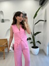 PEMBE 7156 YELEK PANTOLON TAKIM 