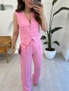 PEMBE 7156 YELEK PANTOLON TAKIM 