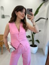 PEMBE 7156 YELEK PANTOLON TAKIM 