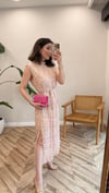PEMBE  7278 ÇİÇEK DSN PİLİSE ELBİSE