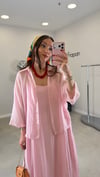 PEMBE 7369 TENSEL GÖMLEK 