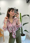 PEMBE 7508 SATEN GÖMLEK 
