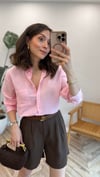 PEMBE 7843 GÖMLEK