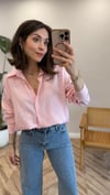 PEMBE 7970 ÇİZGİLİ GÖMLEK 