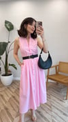 PEMBE 8211 POPLİN ELBİSE 