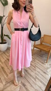 PEMBE 8211 POPLİN ELBİSE 
