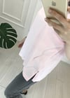 PEMBE ARKASI YIRTMAÇ TSHİRT