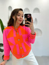 PEMBE BİSİKLET YAKA HIRKA 