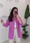 PEMBE CEBİ TAŞ DETAY TUNİK