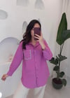 PEMBE CEBİ TAŞ DETAY TUNİK