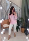 PEMBE CEP DETAY GÖMLEK 