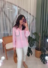PEMBE CEP DETAY GÖMLEK 