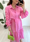 PEMBE CUPRA ELBİSE