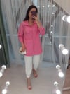 PEMBE GABARDİN CEKET 